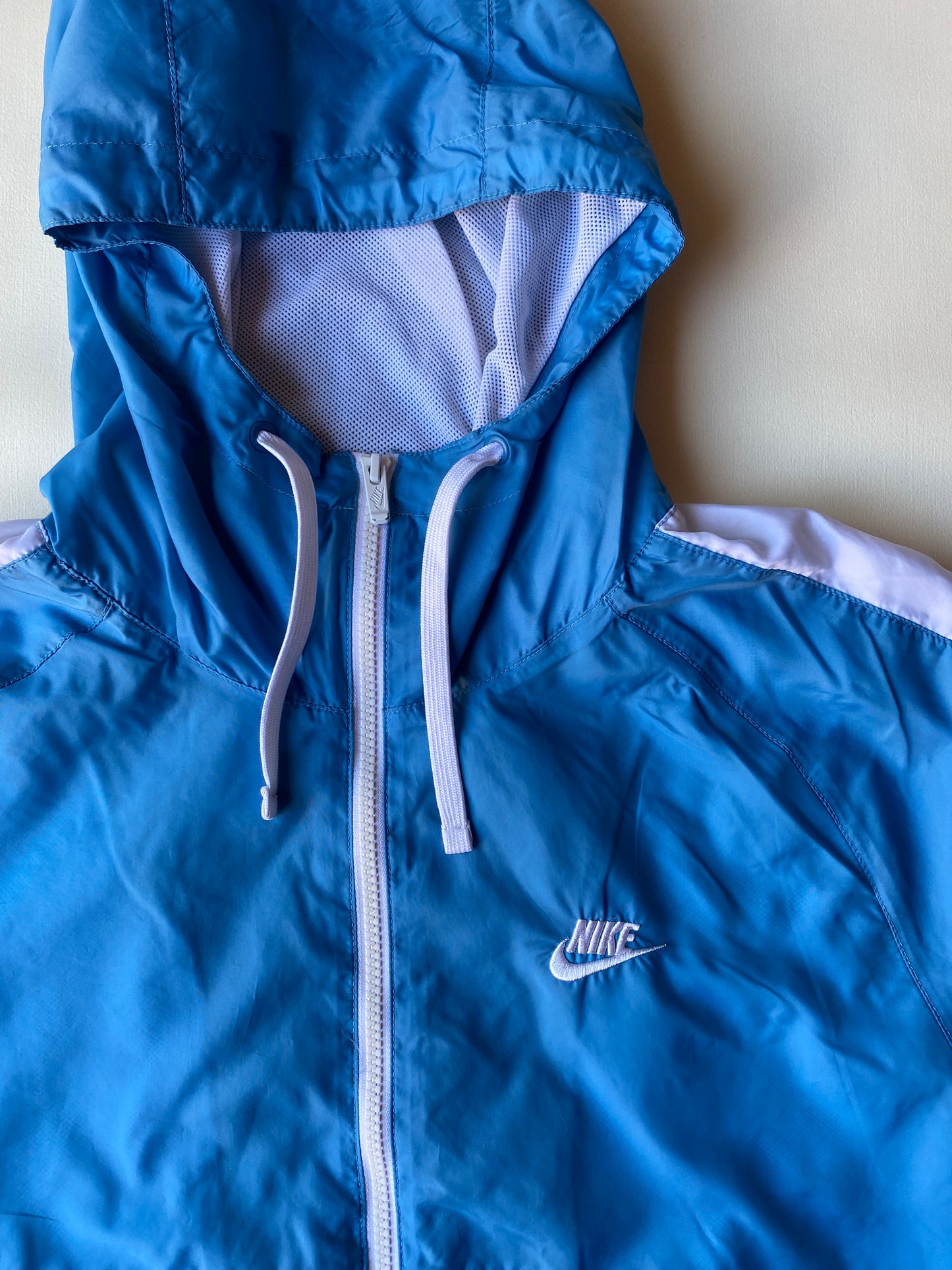 Veste Nike, Bleu clair/ blanc, M oversize