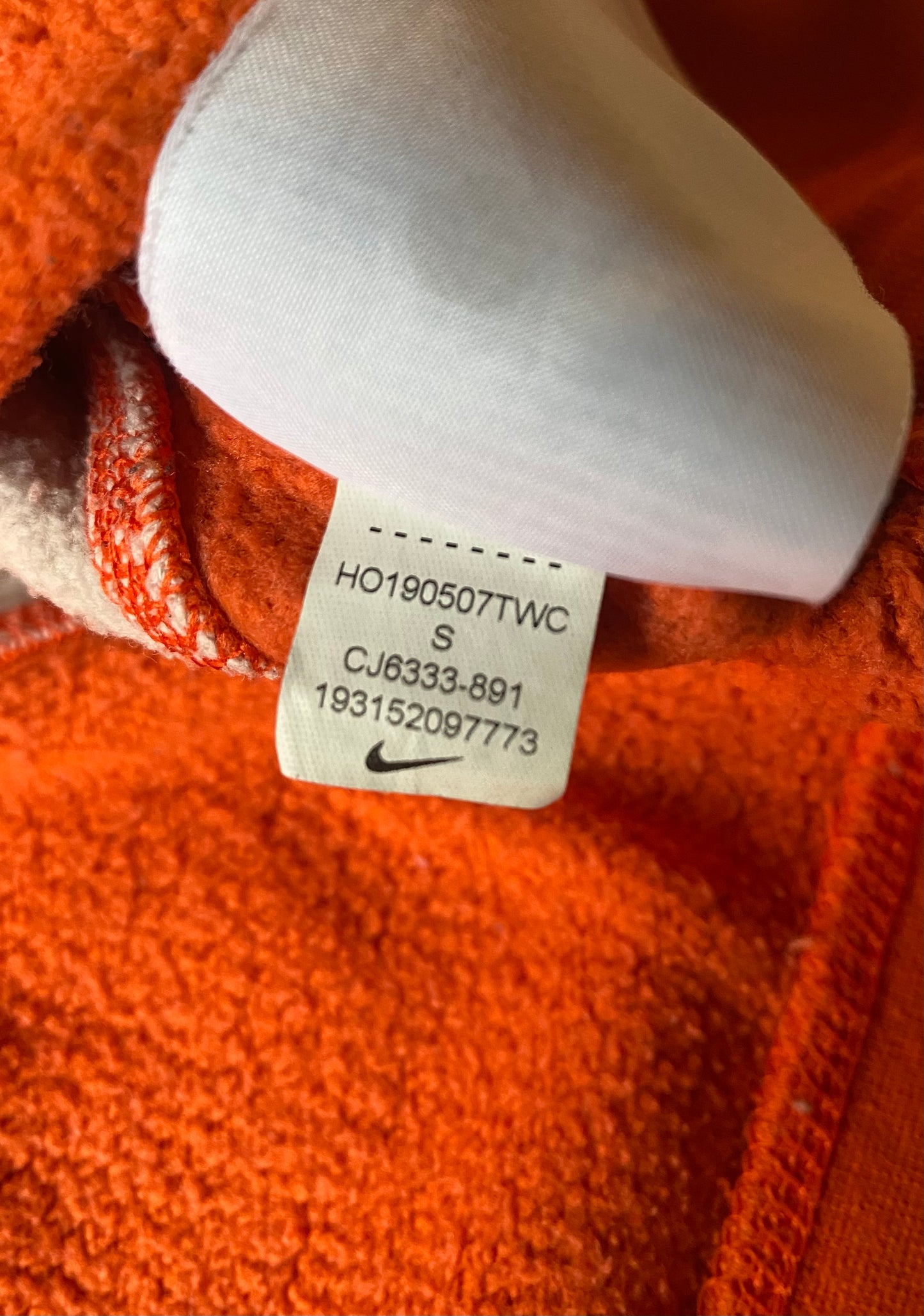 Hoodie Nike, orange, S bien oversize