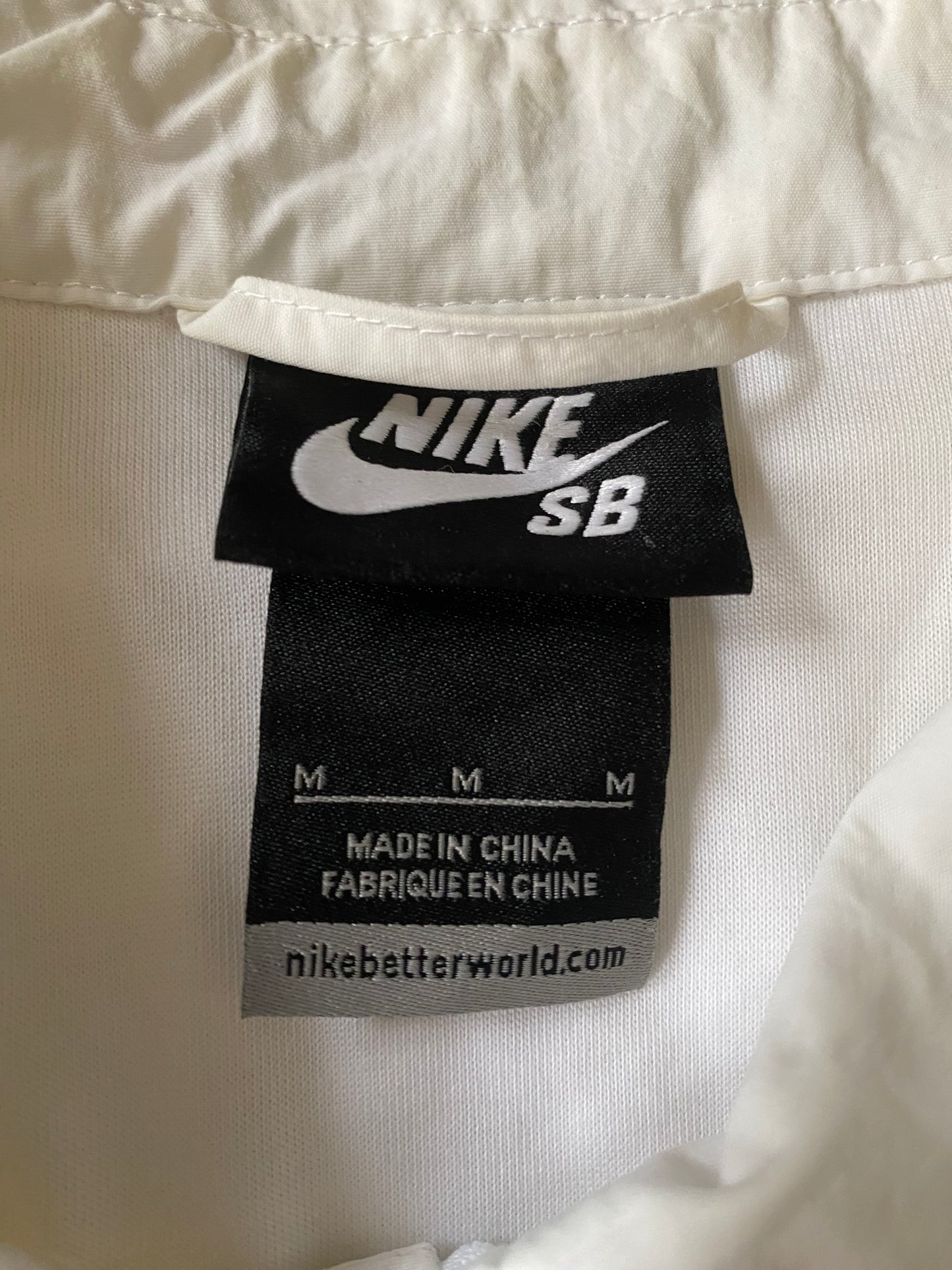 Veste coupe-vent / pluie Nike SB, blanc, M