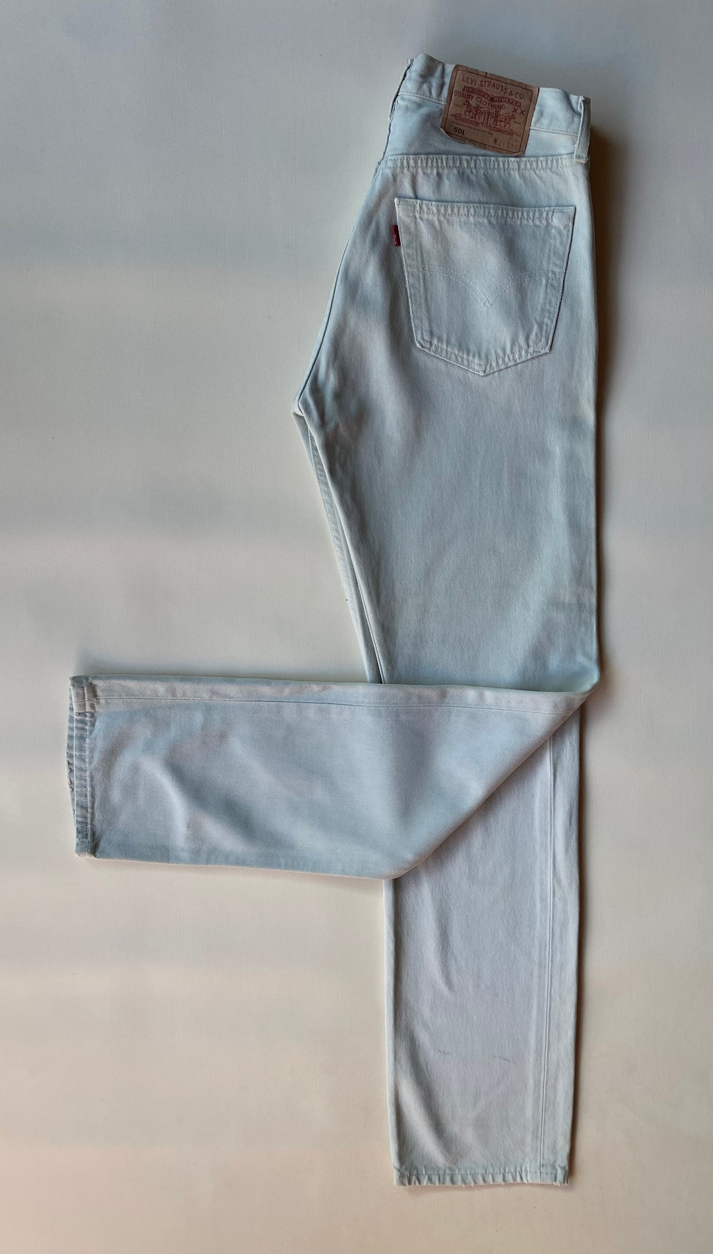 Jean Levi's 501, blanc / vert, 31-34