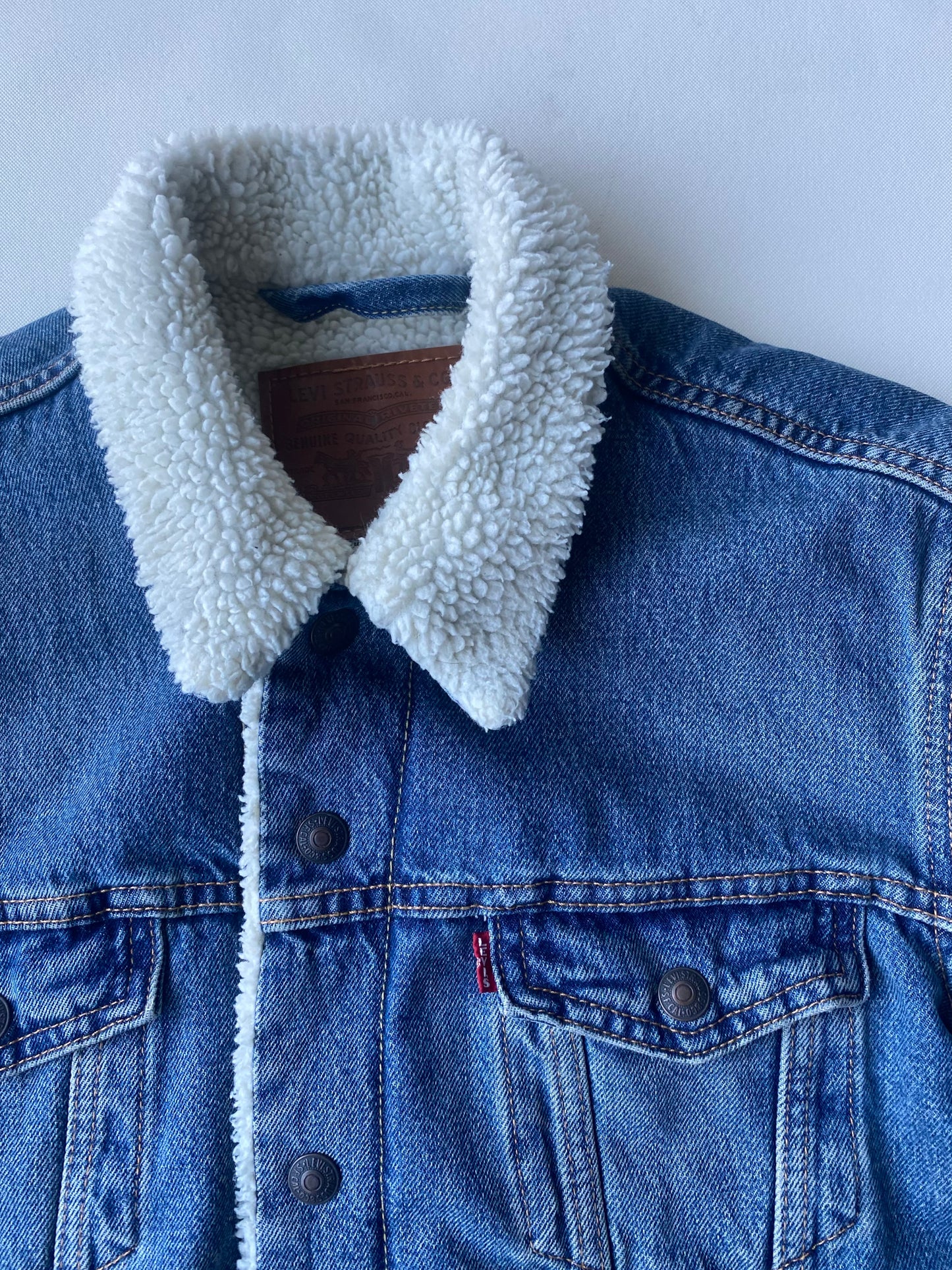 ✅ Veste jean polaire Levi's, bleu, M