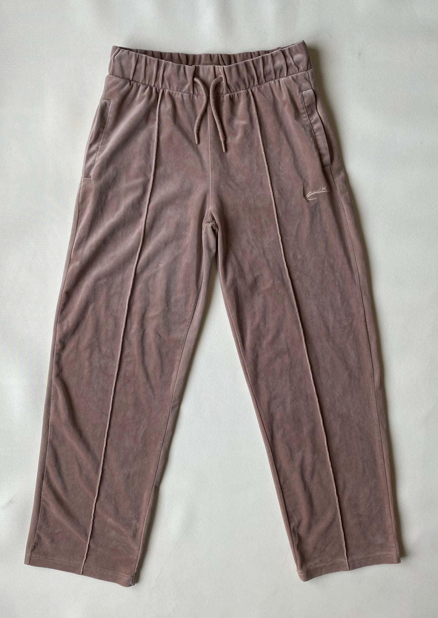 ✅ Pantalon jogging peau de pêche Karl Kani, couleur pêche, M (38-40)