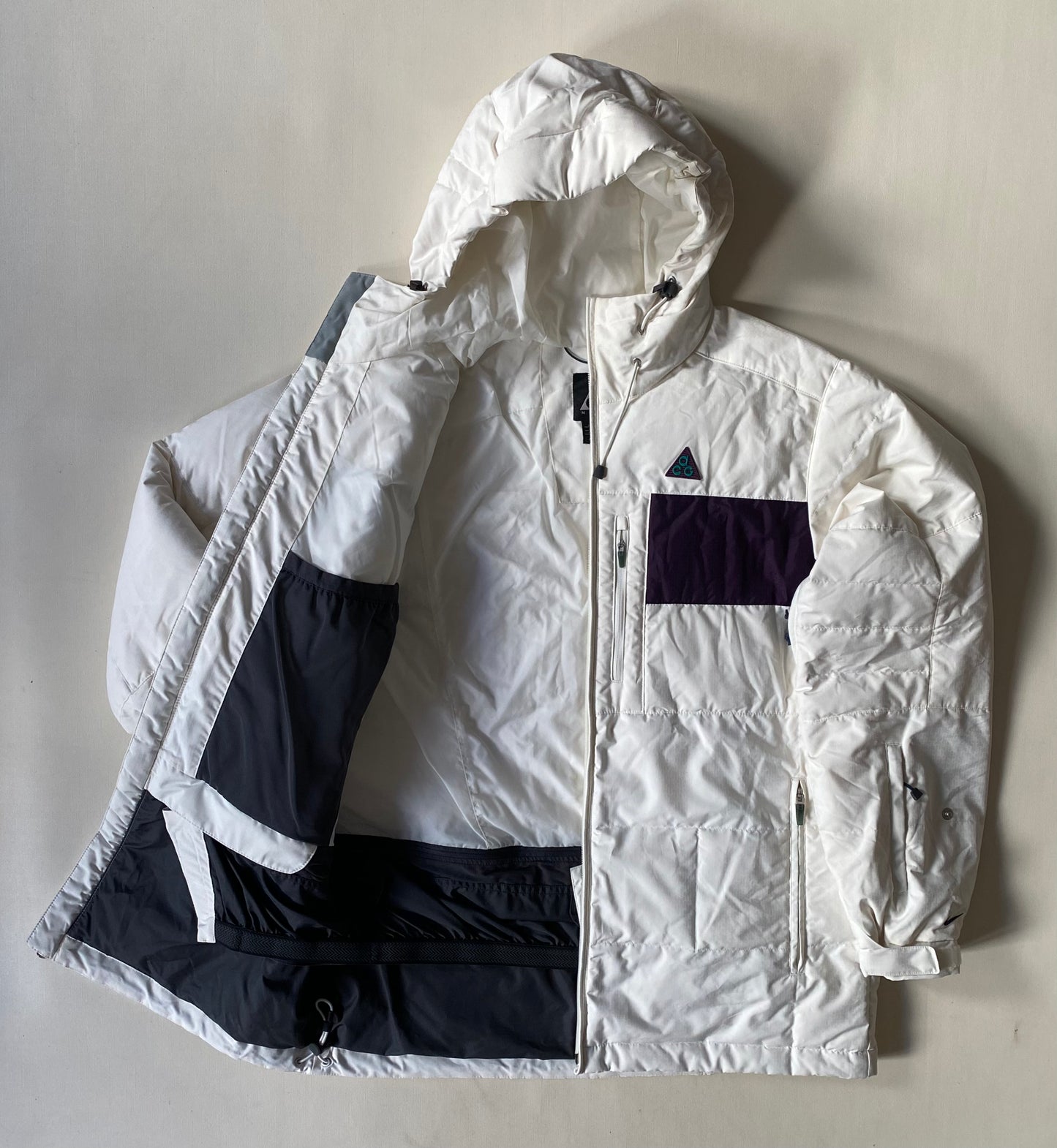 Doudoune Nike ACG, blanche, M oversize