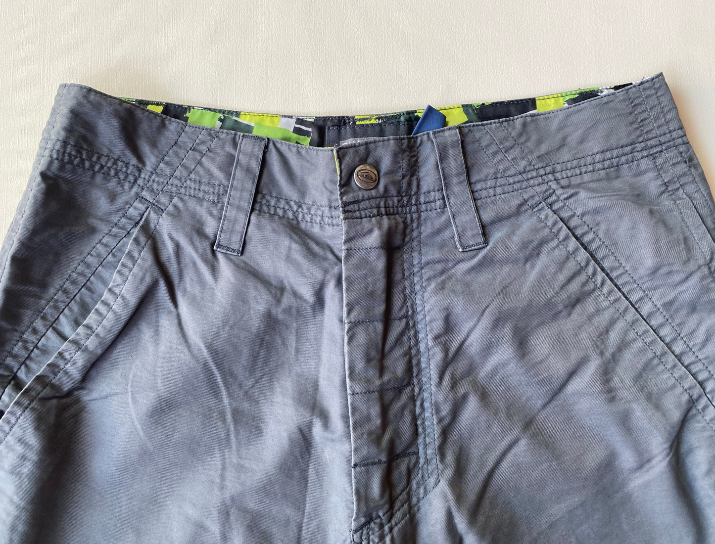 Pantalon Quiksilver vintage, gris anthracite, XS oversize