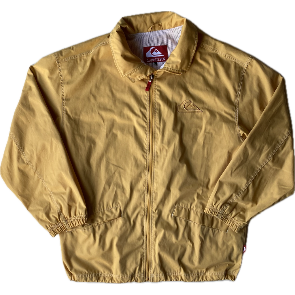 Veste coupe-vent Quiksilver, jaune, L oversize