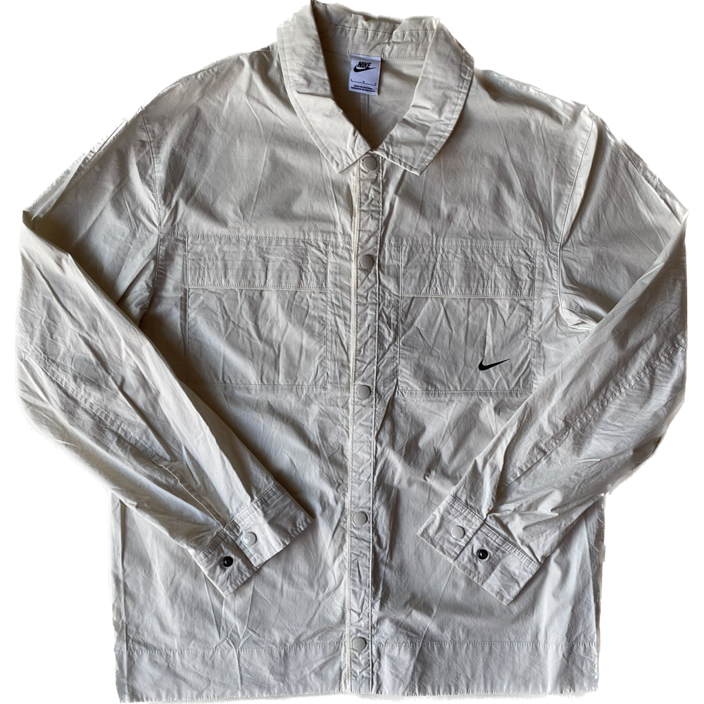 Veste chemise légère Nike, blanc crème, L