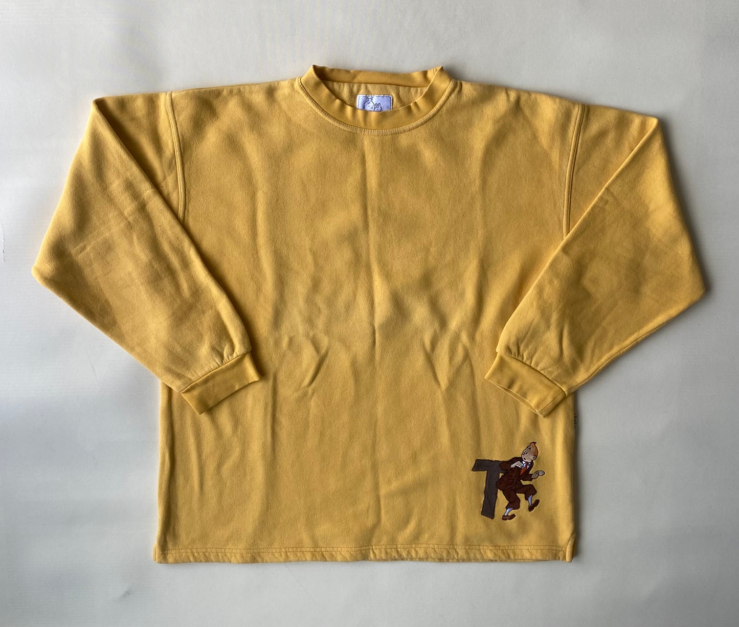 ✅ Pull collector Tintin, jaune, L