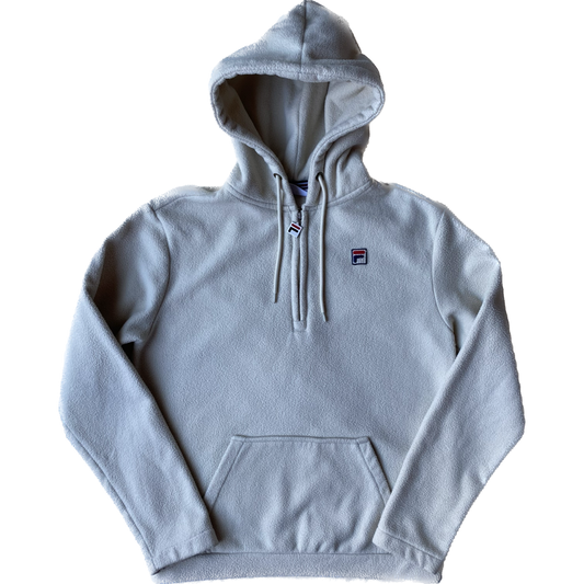 ✅ Pull à capuche polaire, Fila, crème, S légèrement oversize