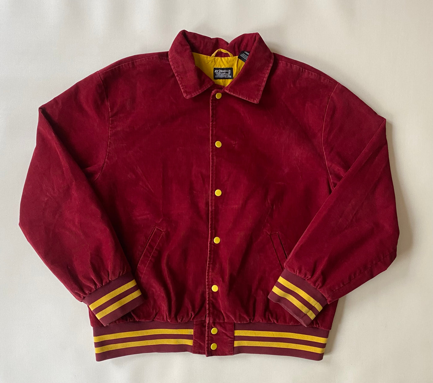 Veste velours côtelé Levi's, rouge bordeaux, L