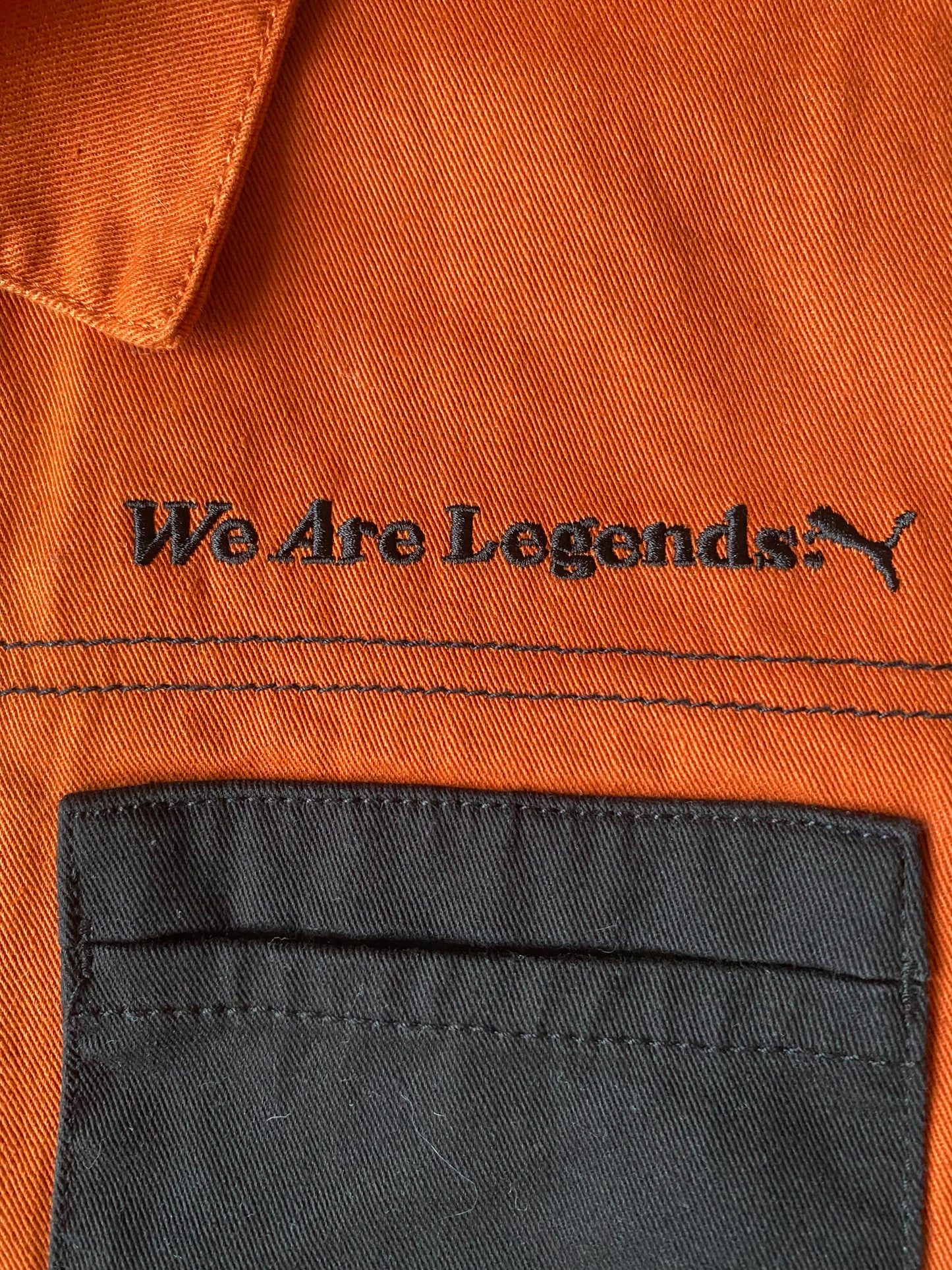 ✅ Veste jean Puma we are legends, rouille, L