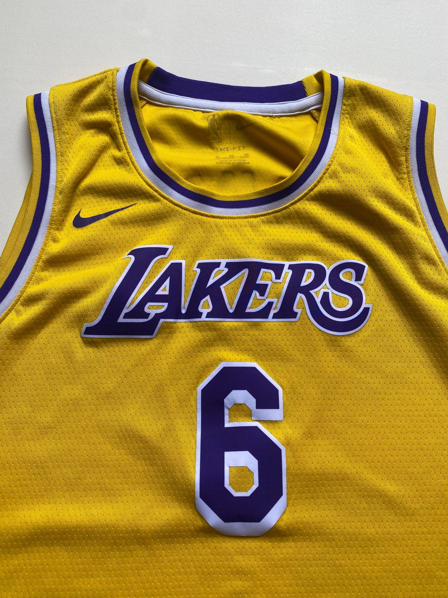 Maillot NBA Lakers, Lebron James, jaune, M