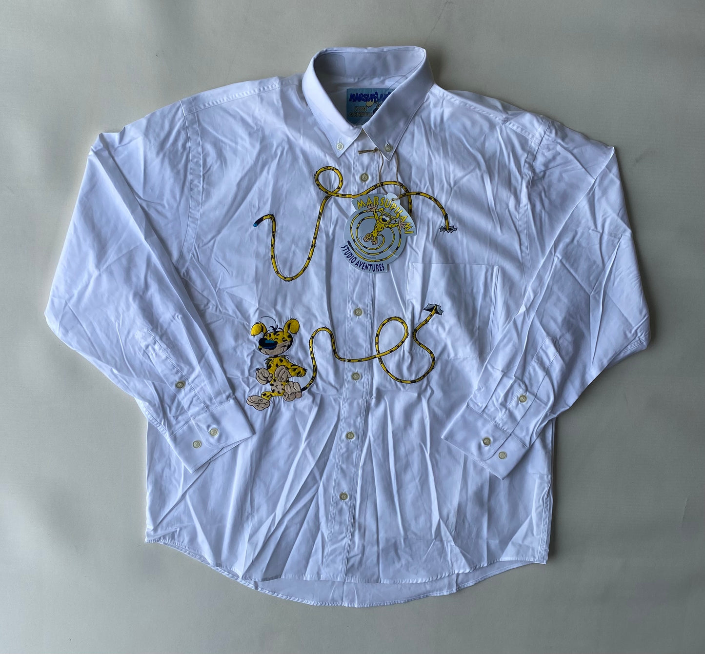 ✅ Chemise collector Marsupilami, blanc, L