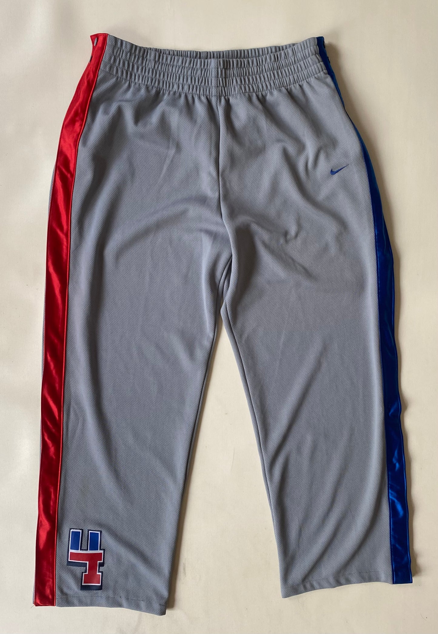 Pantalon jogging boutons pressions vintage Nike basketball, gris, L (44)