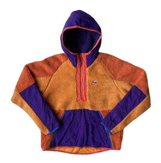 Hoodie polaire Nike, orange et violet, L