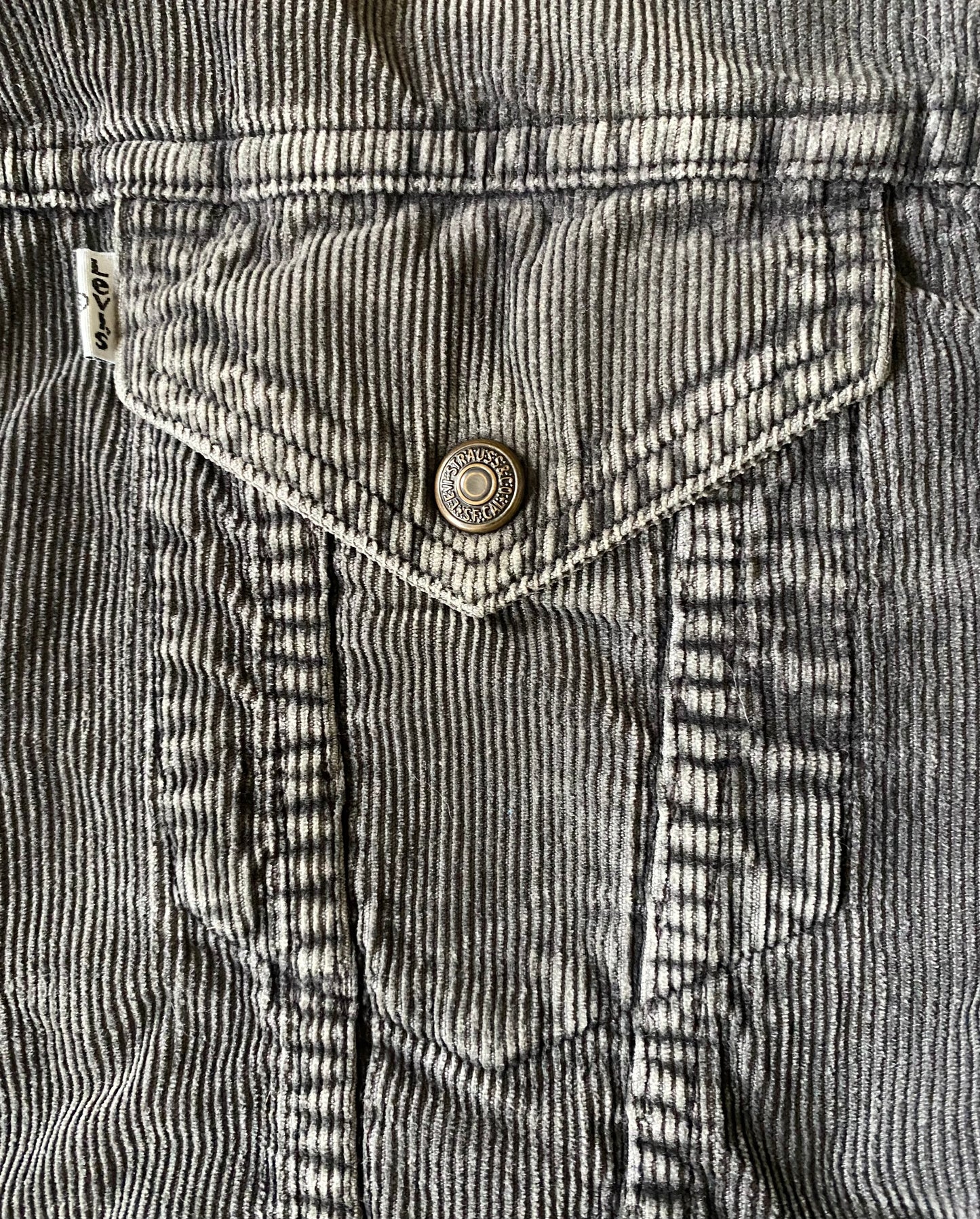 Veste velours côtelé polaire Levi's, gris, L