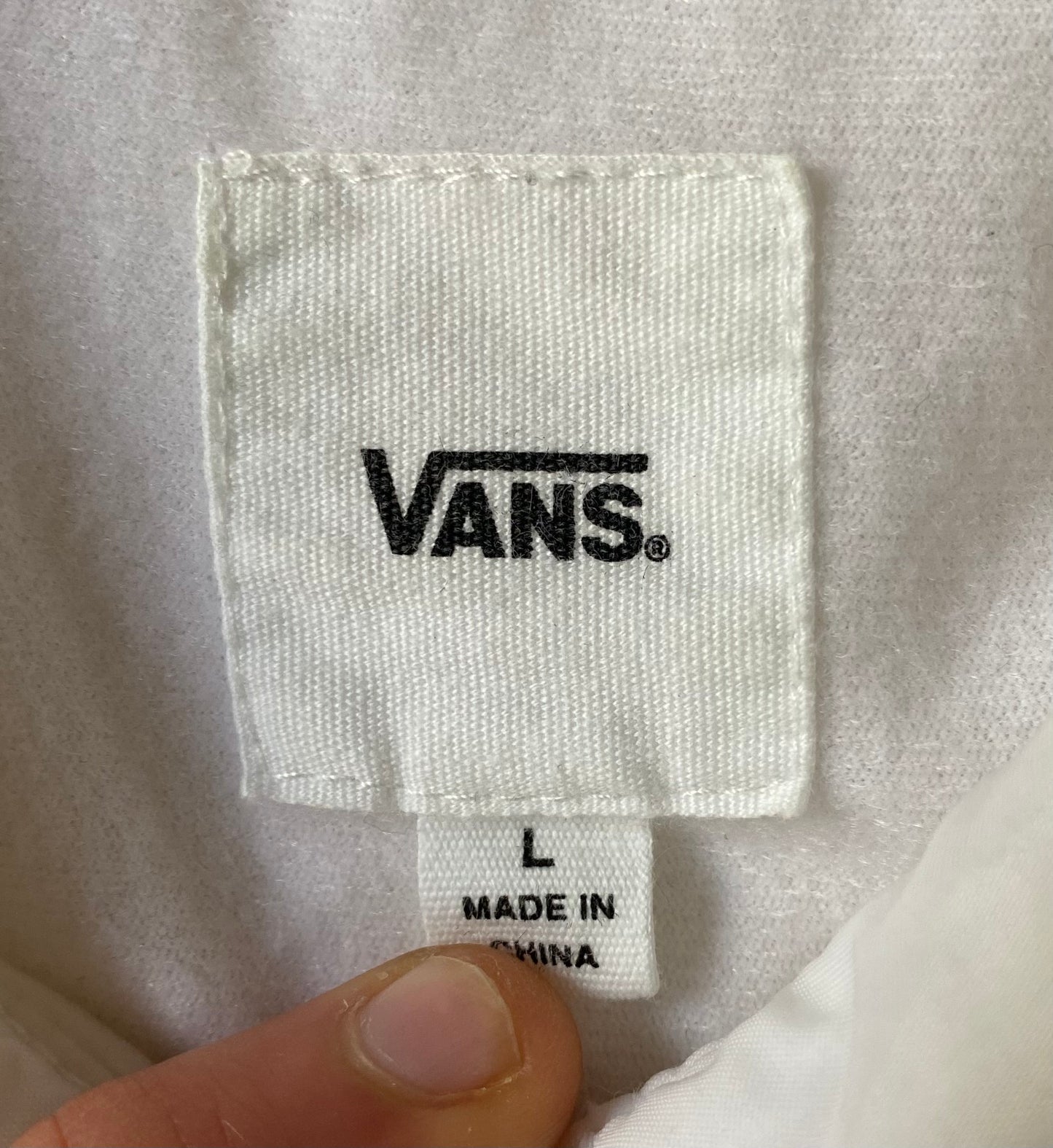 Veste coupe-vent Vans, blanc, M