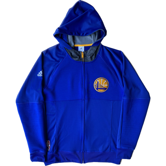 ✅ Pull à capuche zippé Adidas, golden state warriors, bleu, M