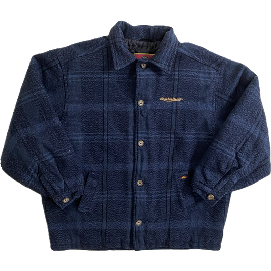 Veste vintage laine Quiksilver, bleu marine et noir, L oversize