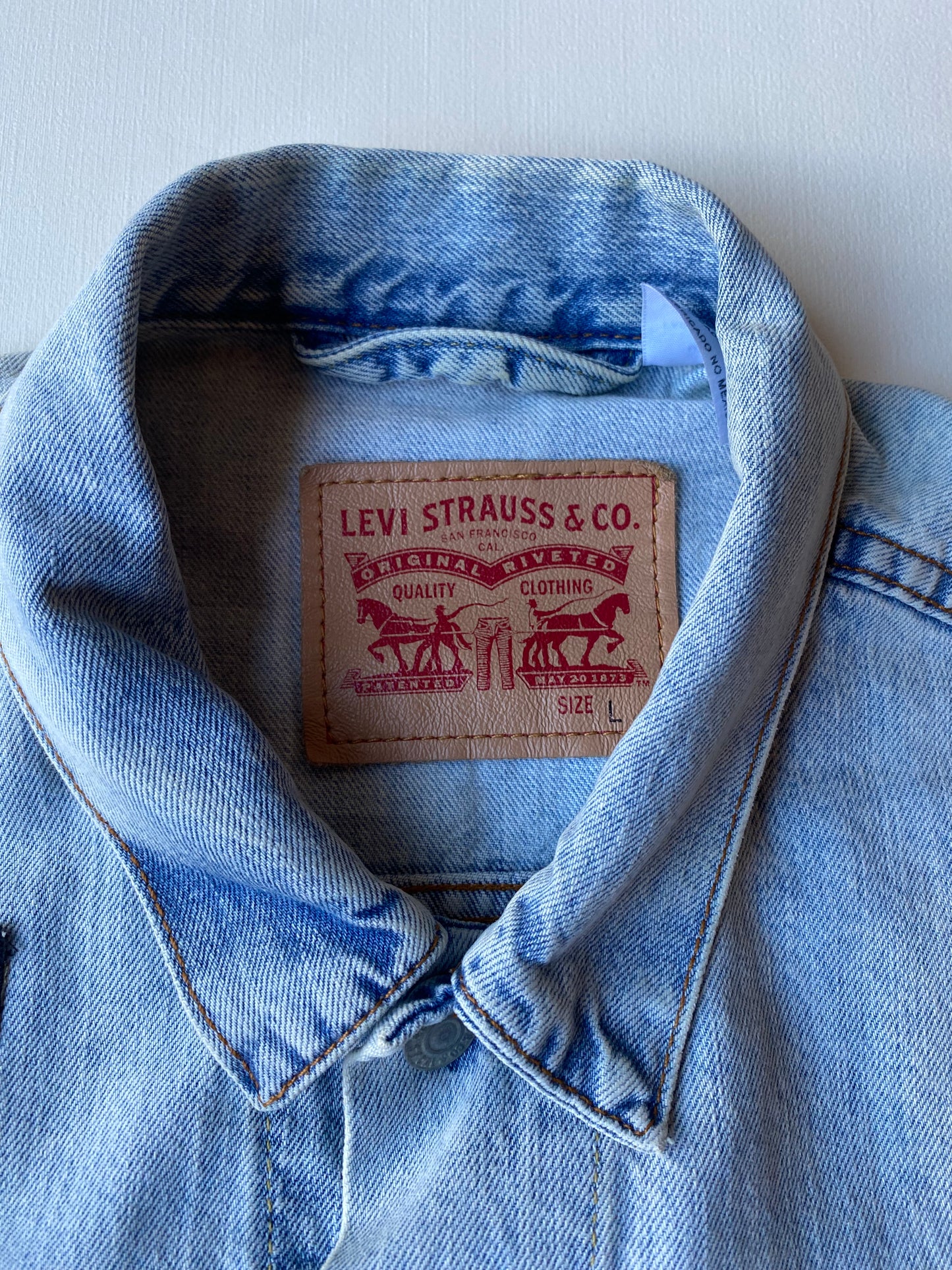 Veste en jean Levi's, bleu clair, L