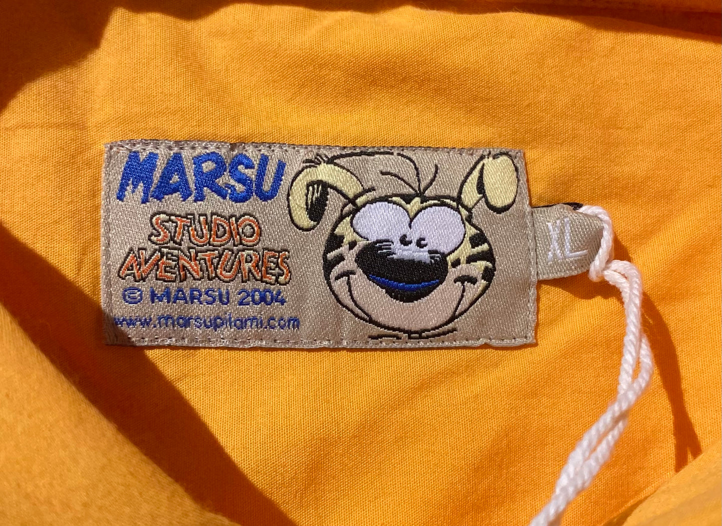 ✅ Chemise collector Marsupilami, jaune-orange, XL