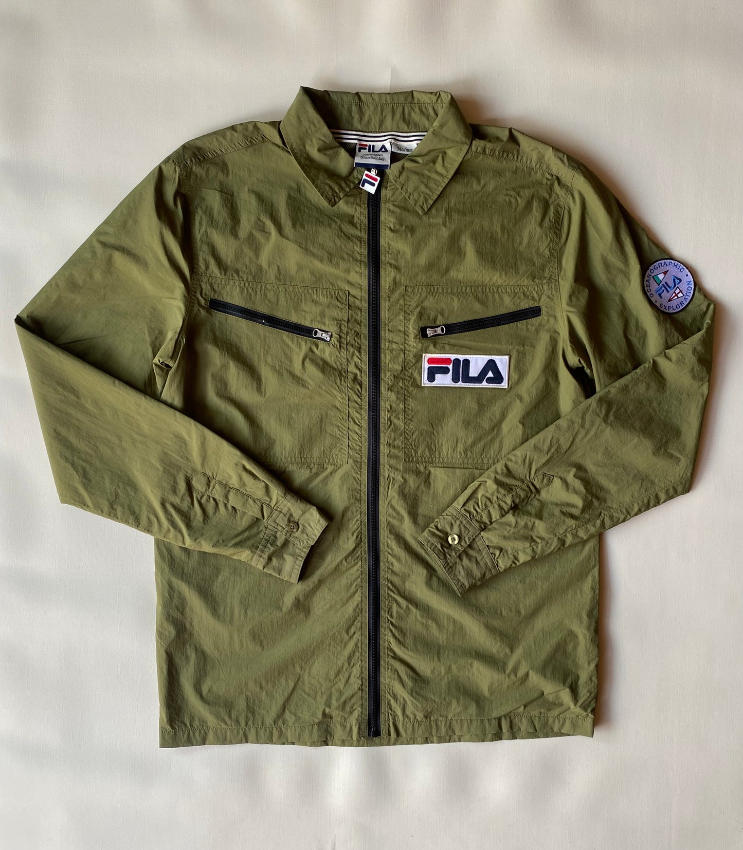 Veste légère Fila, Oceanographic exploration, kaki, M