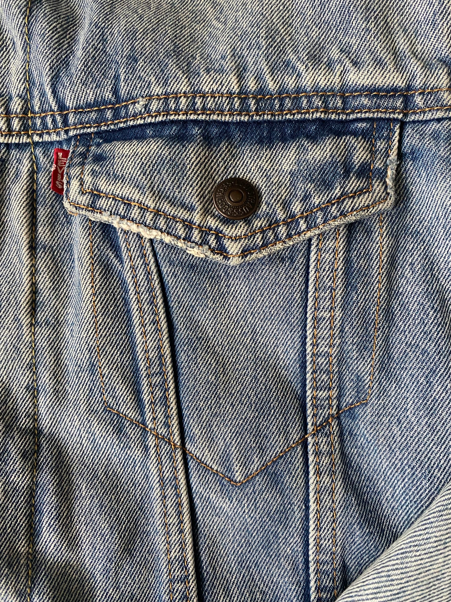 Veste jean polaire Levi's, bleu clair, M