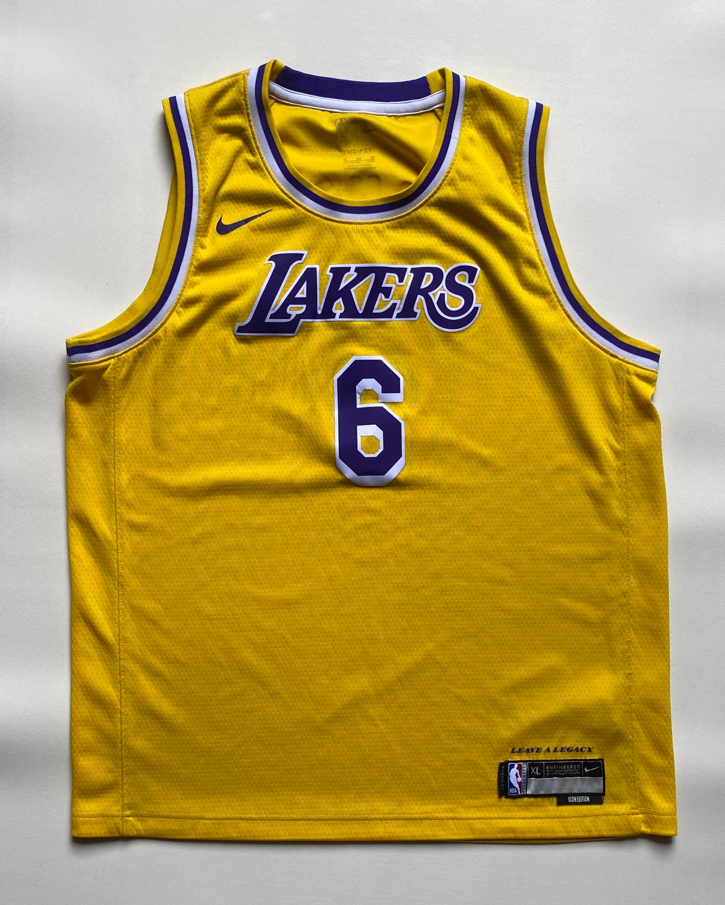 Maillot NBA Lakers, Lebron James, jaune, M