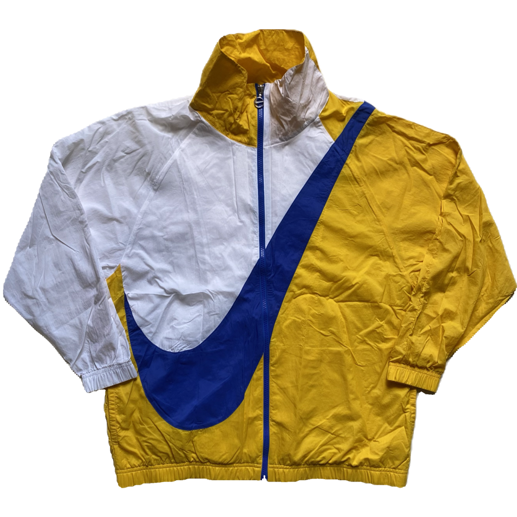 Veste coupe-vent / pluie Nike, Jaune / blanc / bleu, M