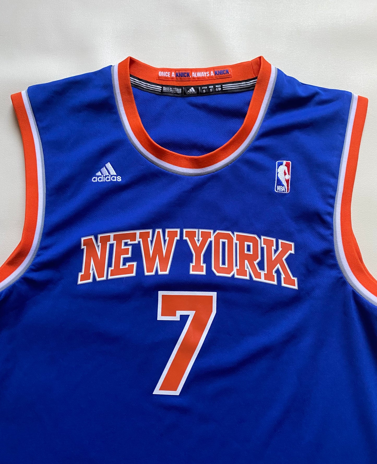 Maillot basket New York Knicks, Carmelo Anthony, bleu, S