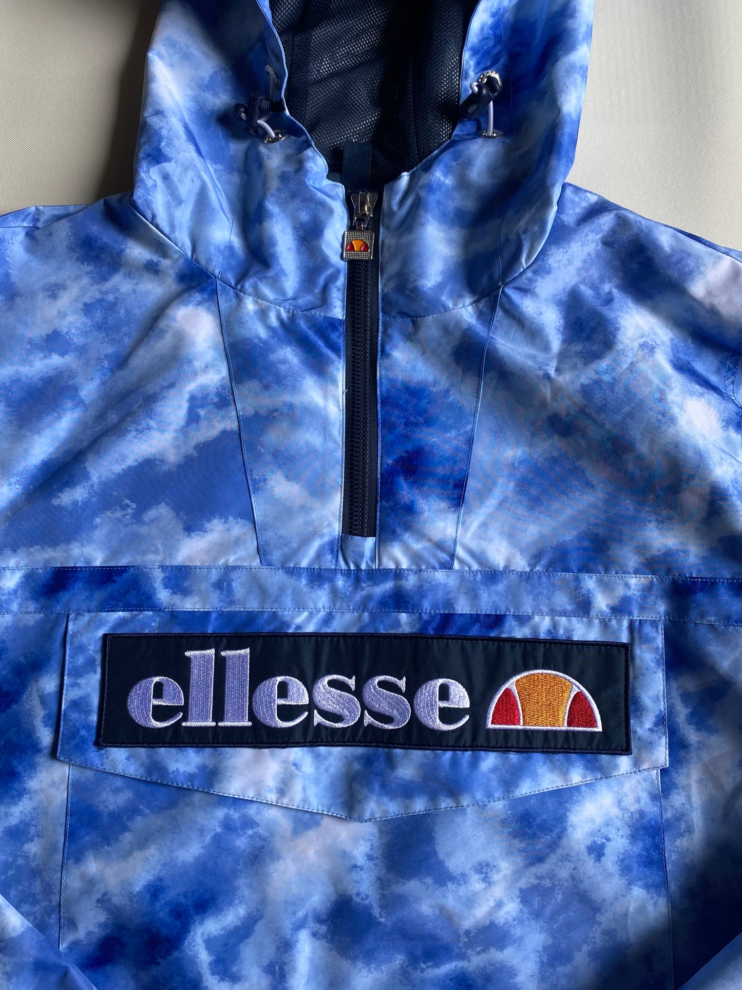 Veste coupe-vent / pluie Ellesse, bleu aquatique, L