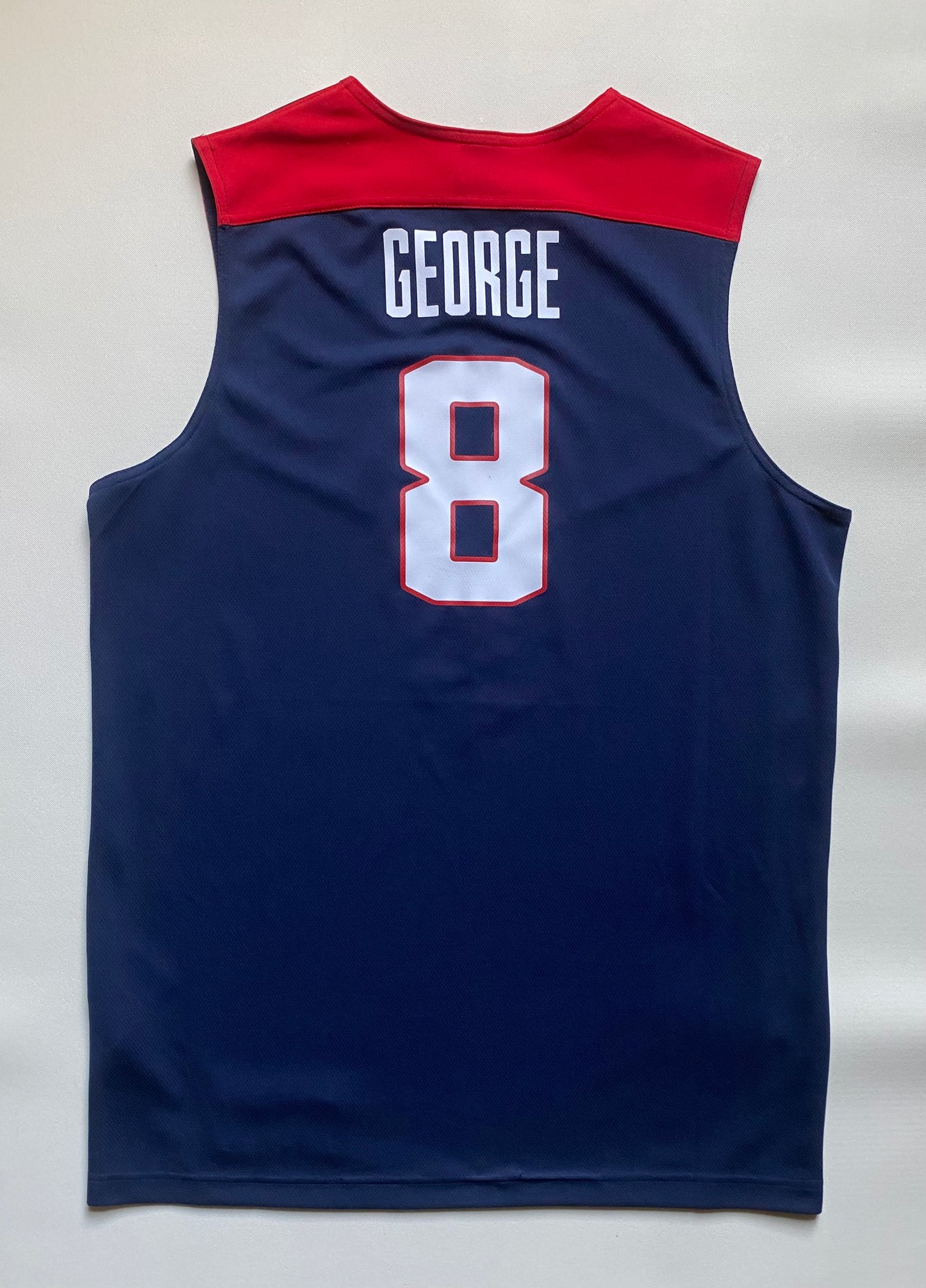 Maillot NBA équipe nationale USA, Paul George 8, Bleu marine et rouge, M