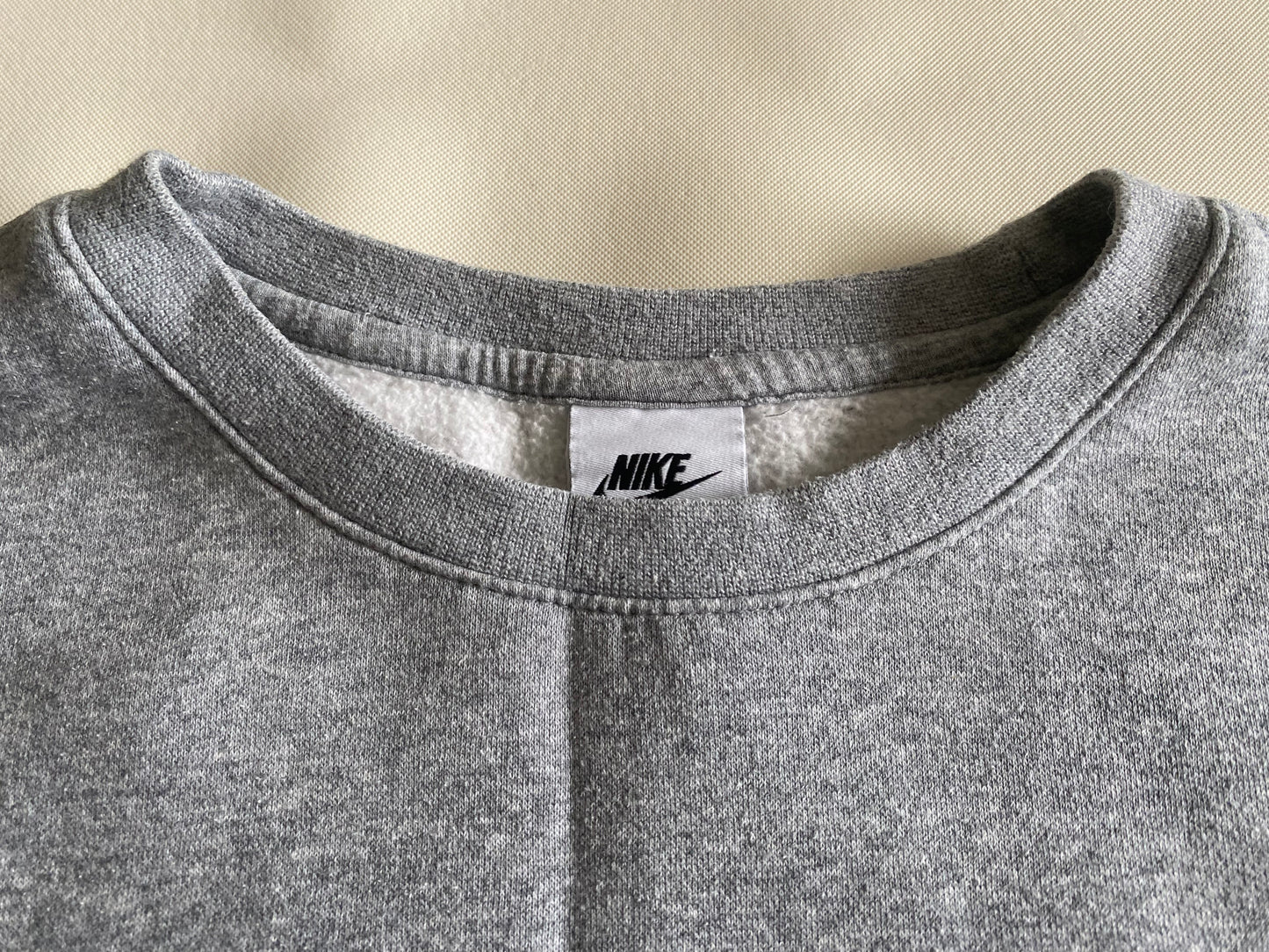 Pull Nike brodé, gris, M