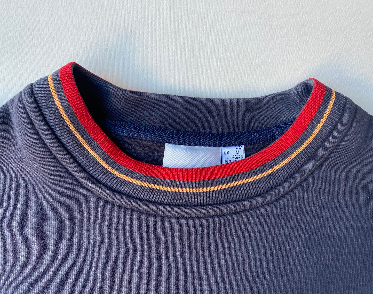 Pull vintage Ellesse, gris anthracite, M