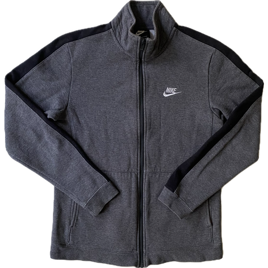 ✅ Pull zippé col camionneur Nike, gris, S