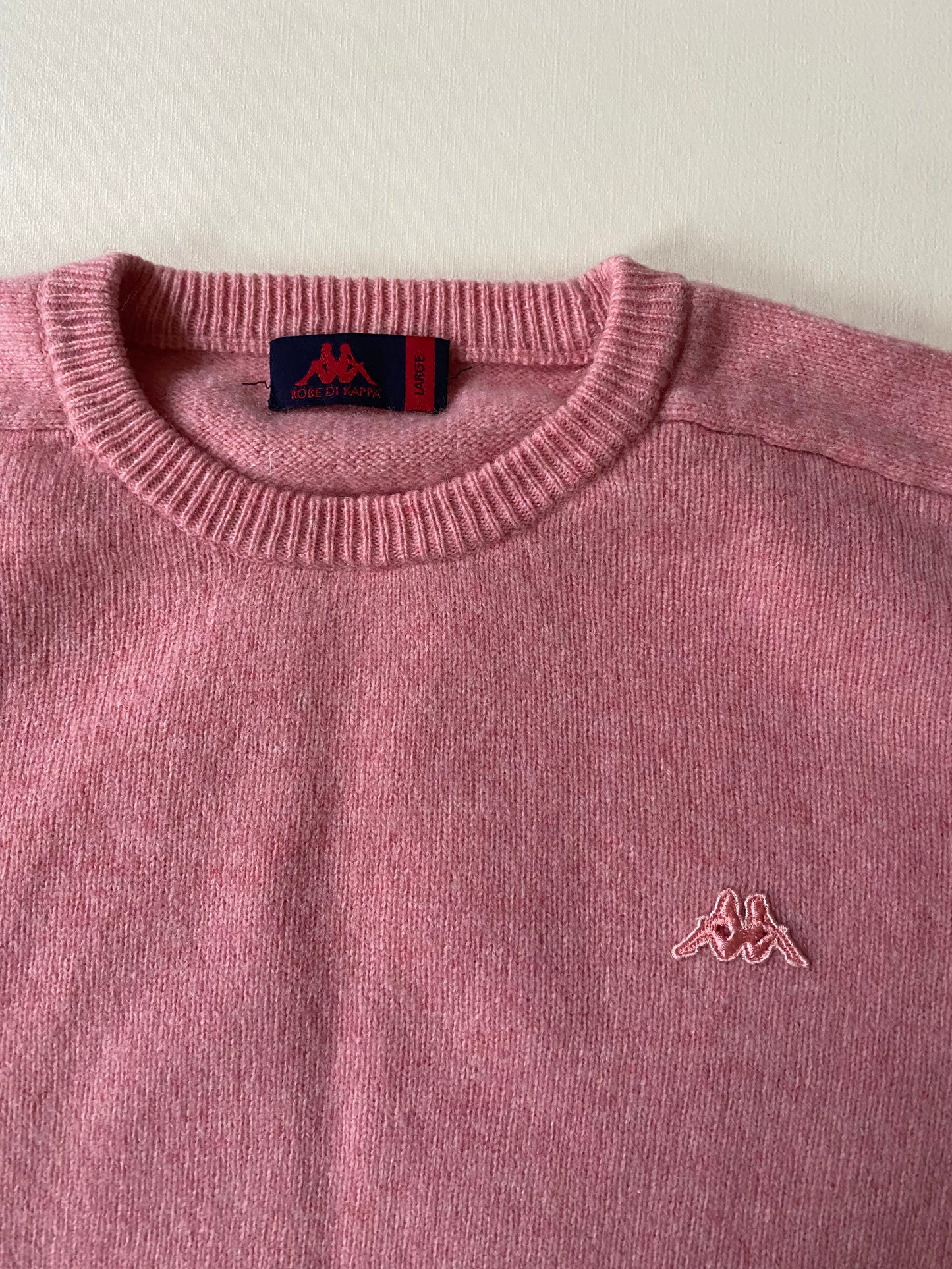 Pull laine vierge Kappa, Rose, L