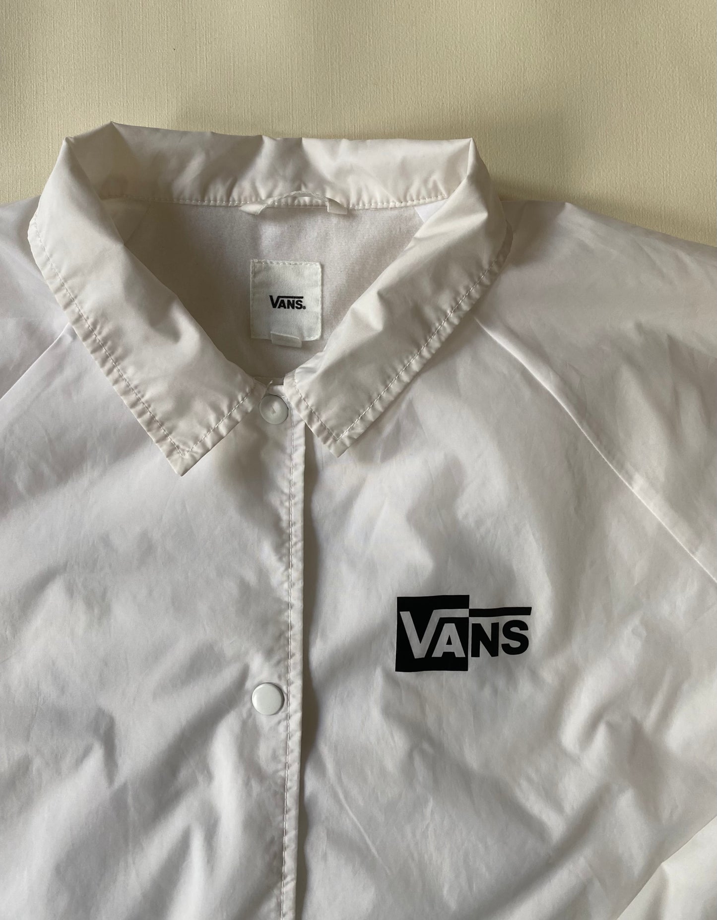 Veste coupe-vent Vans, blanc, M