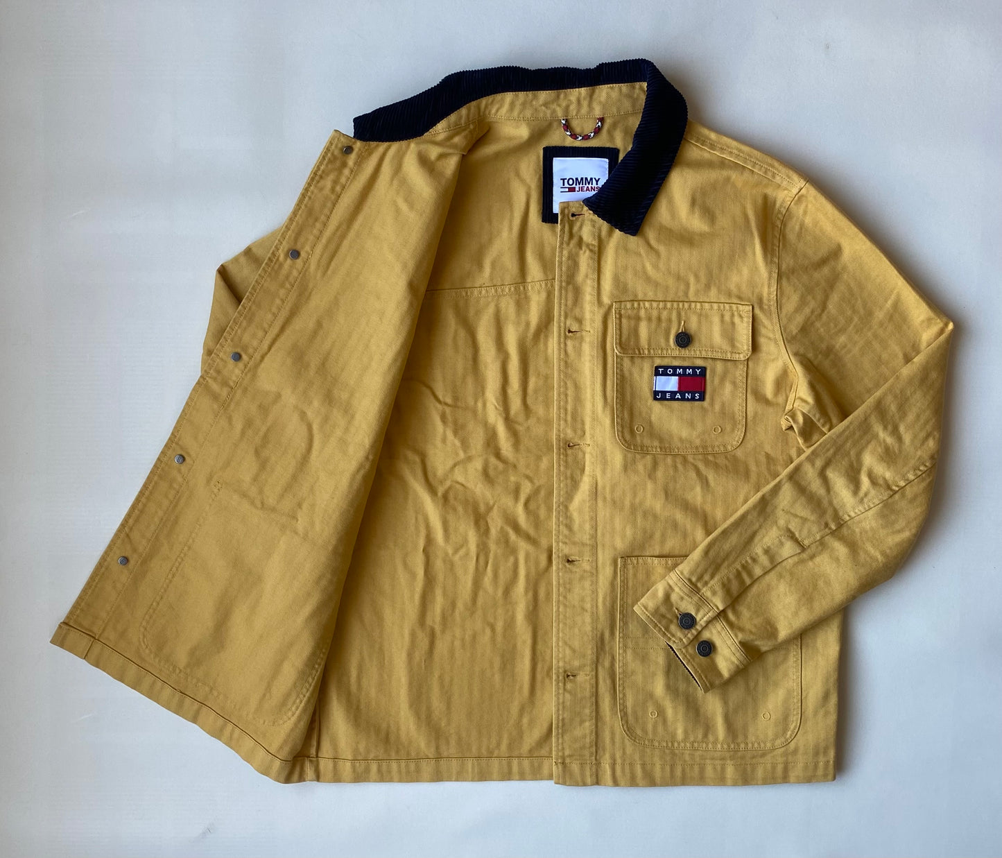 ✅ Veste jean Tommy Hilfiger, jaune, L