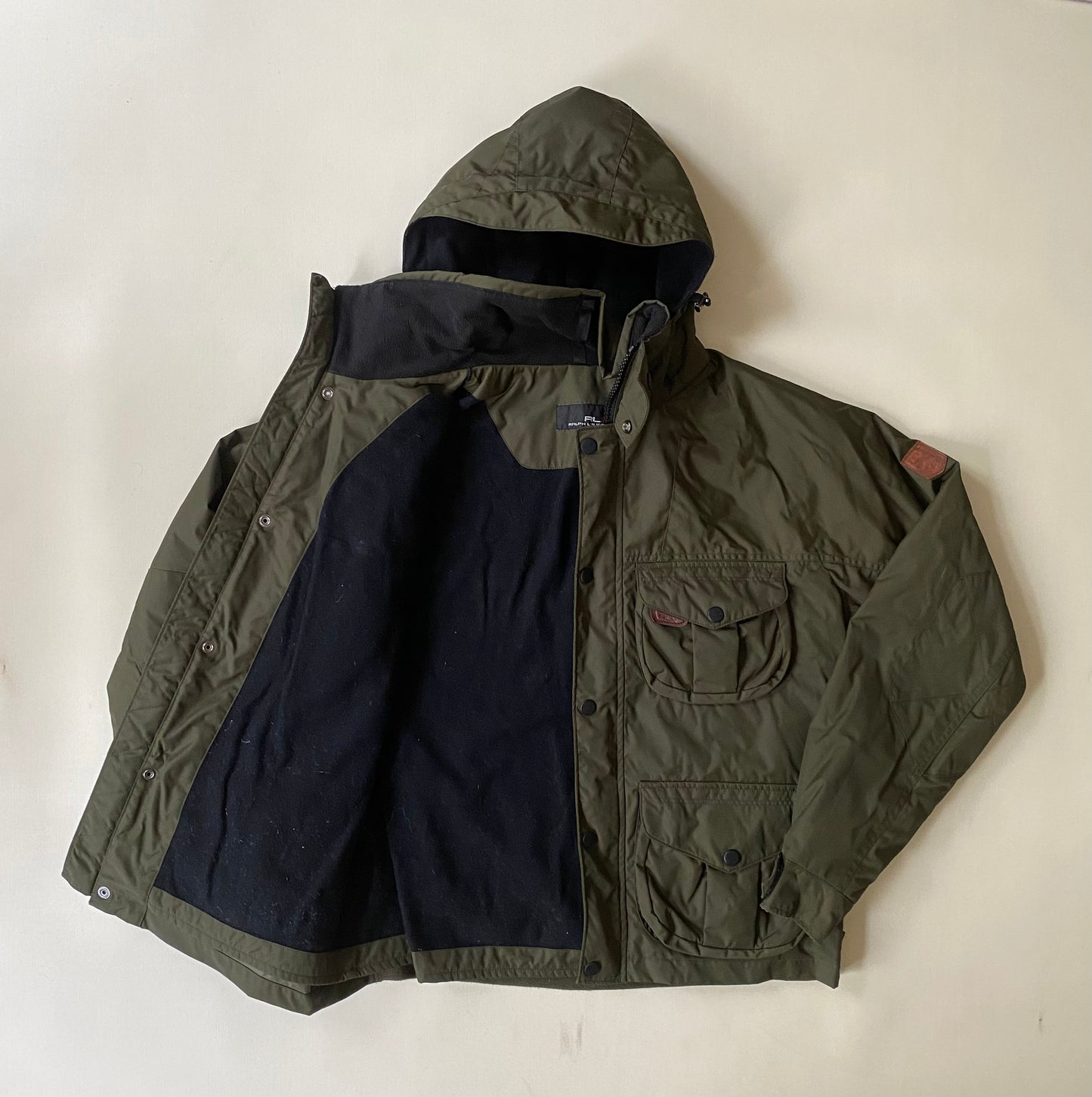 Manteau / parka Ralph Lauren X, vert kaki, XL