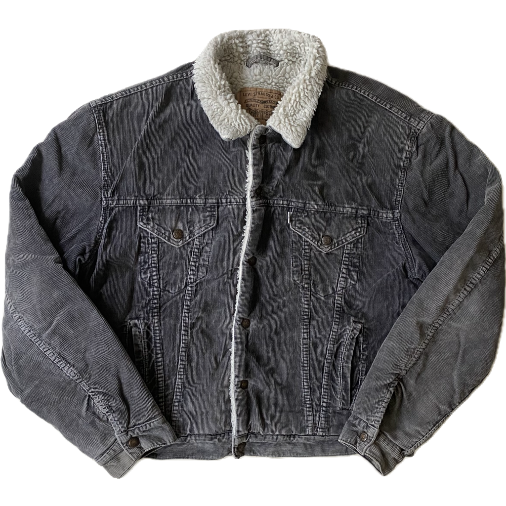 Veste velours côtelé polaire Levi's, gris, L