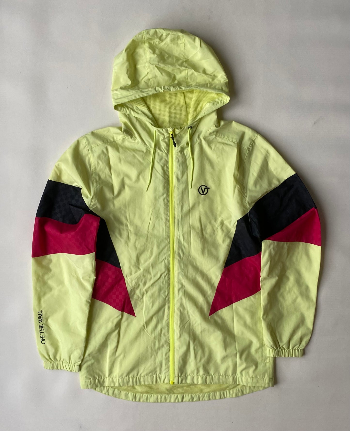 ✅ Veste coupe-vent Vans, jaune fluo, M