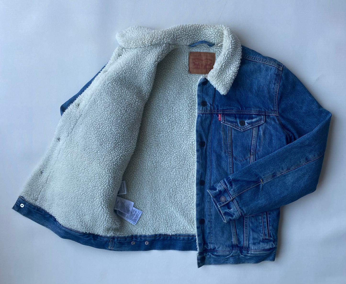 ✅ Veste en jean polaire Levi's, bleu, M/L