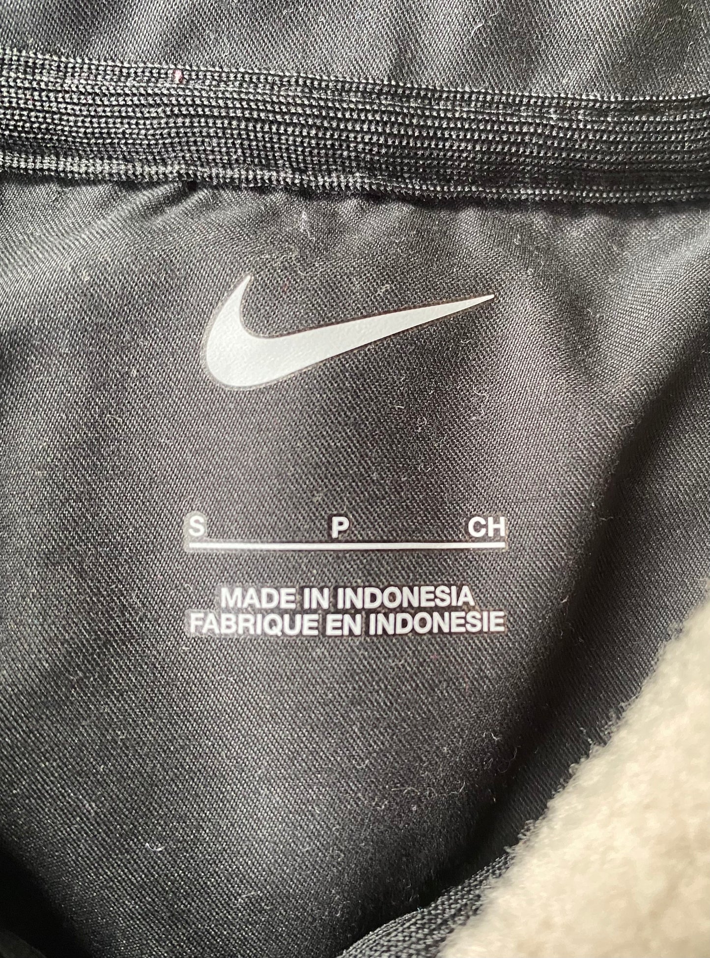 Veste col fourrure Nike, noir, S légèrement oversize