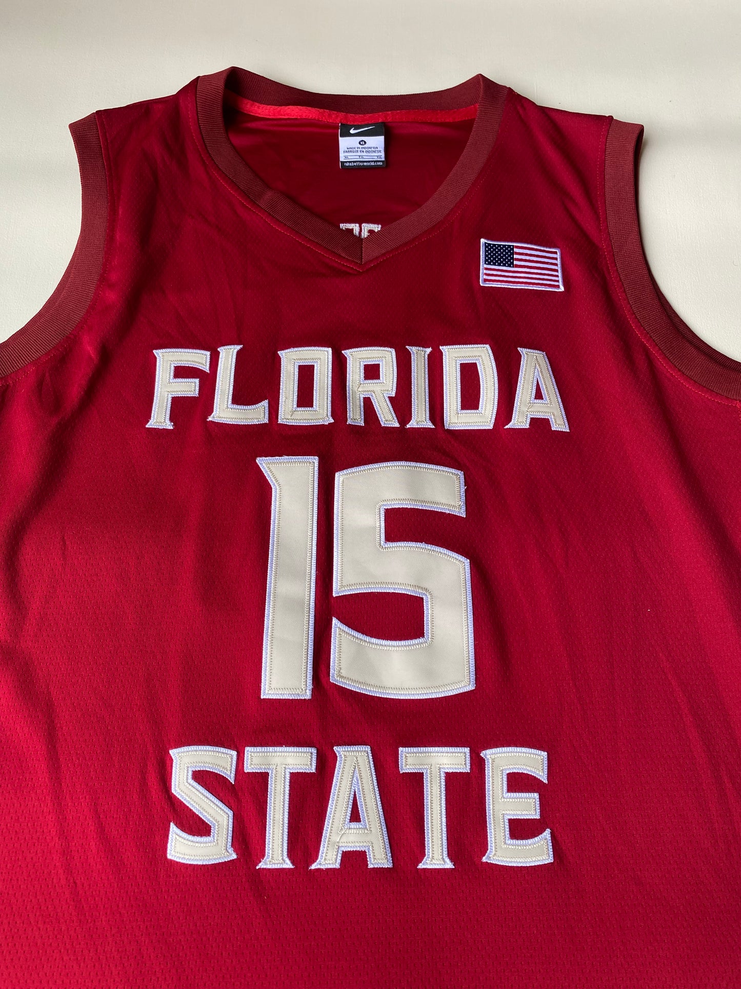 Maillot de basket, Florida State, Olejniczak, 15, rouge