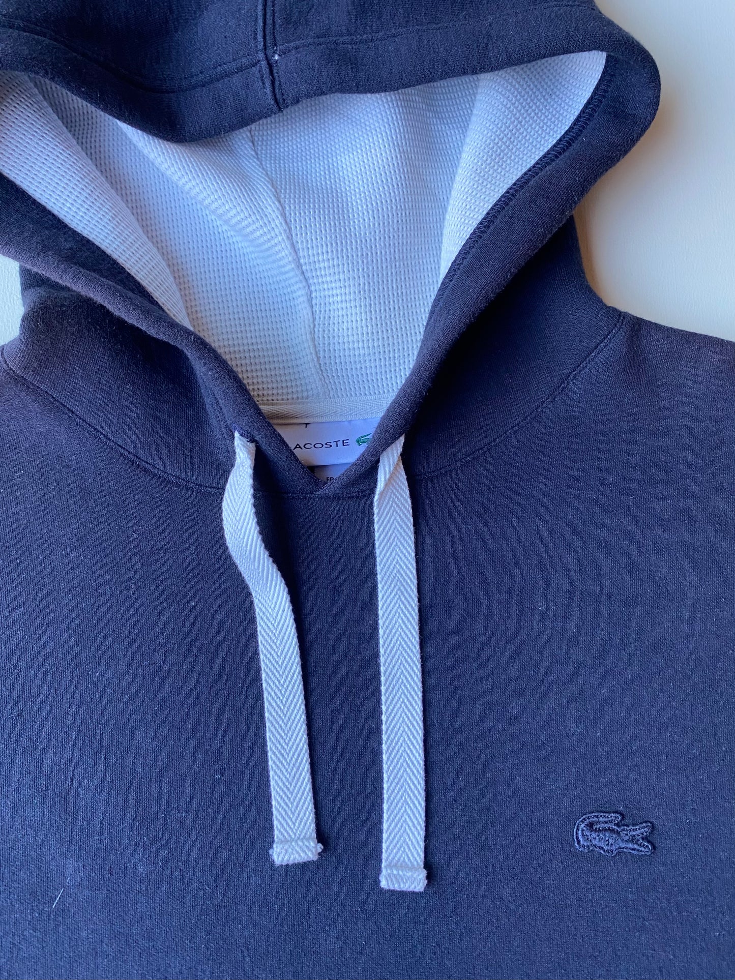 Pull à capuche Lacoste, bleu marine, L