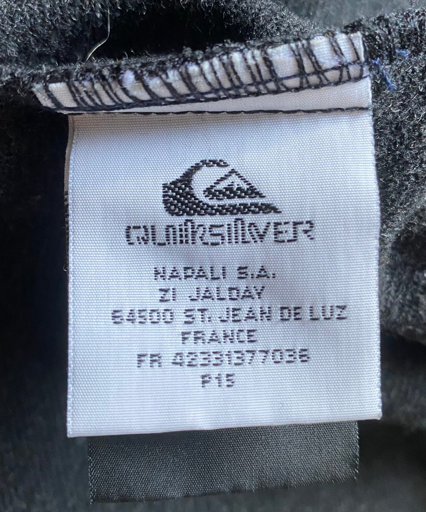 Veste chemise laine vintage Quiksilver, gris anthracite, L oversize