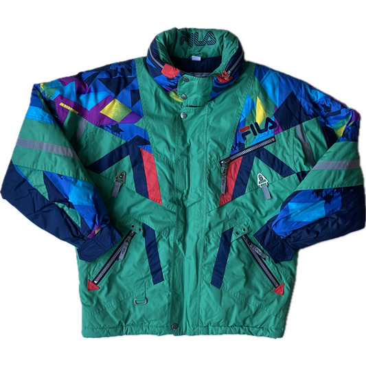 ✅ manteau vintage Fila, multicolore, L/XL