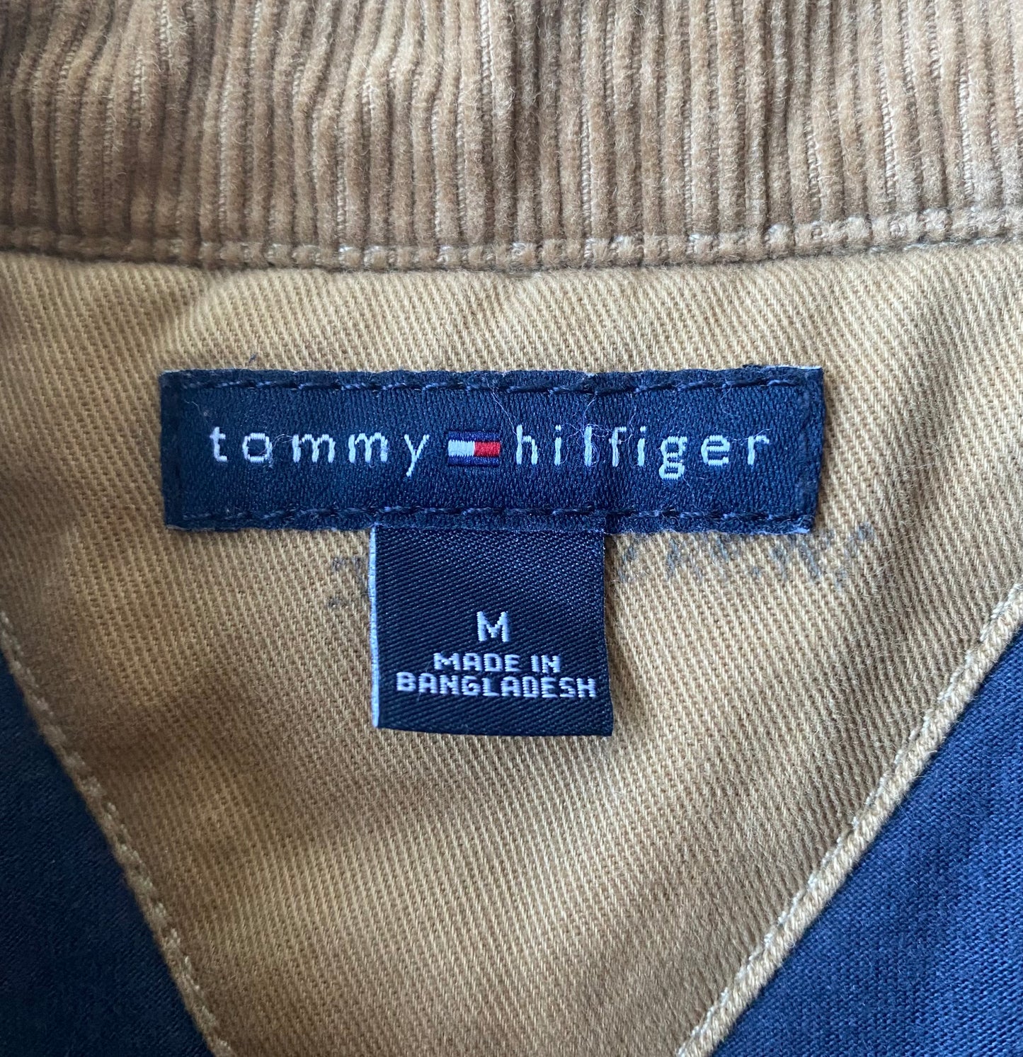 ✅ Veste jean Tommy Hilfiger, marron clair, M femme