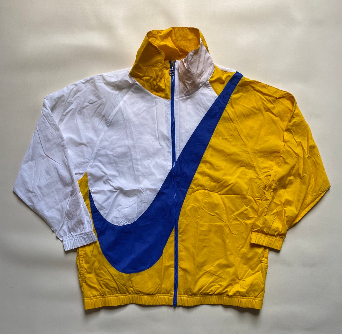 Veste coupe-vent / pluie Nike, Jaune / blanc / bleu, M