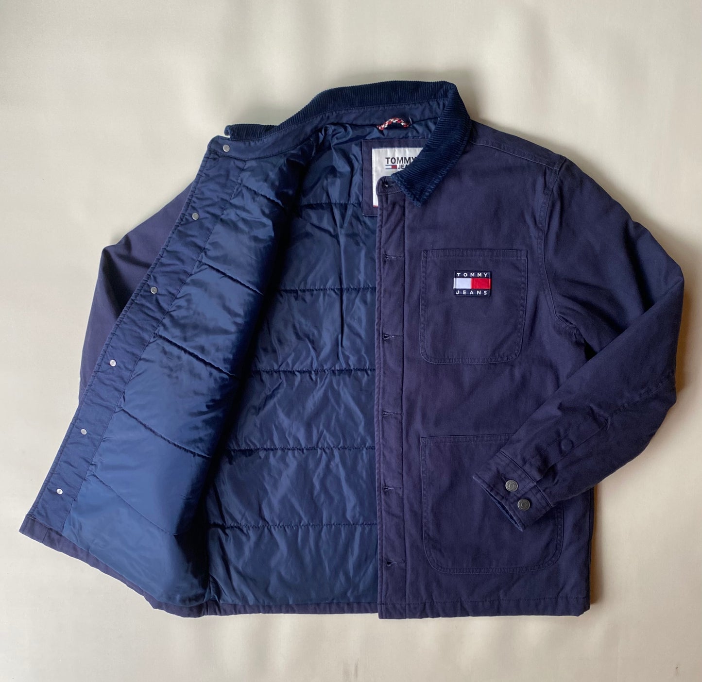 Veste jean épaisse Tommy Hilfiger, bleu marine, L