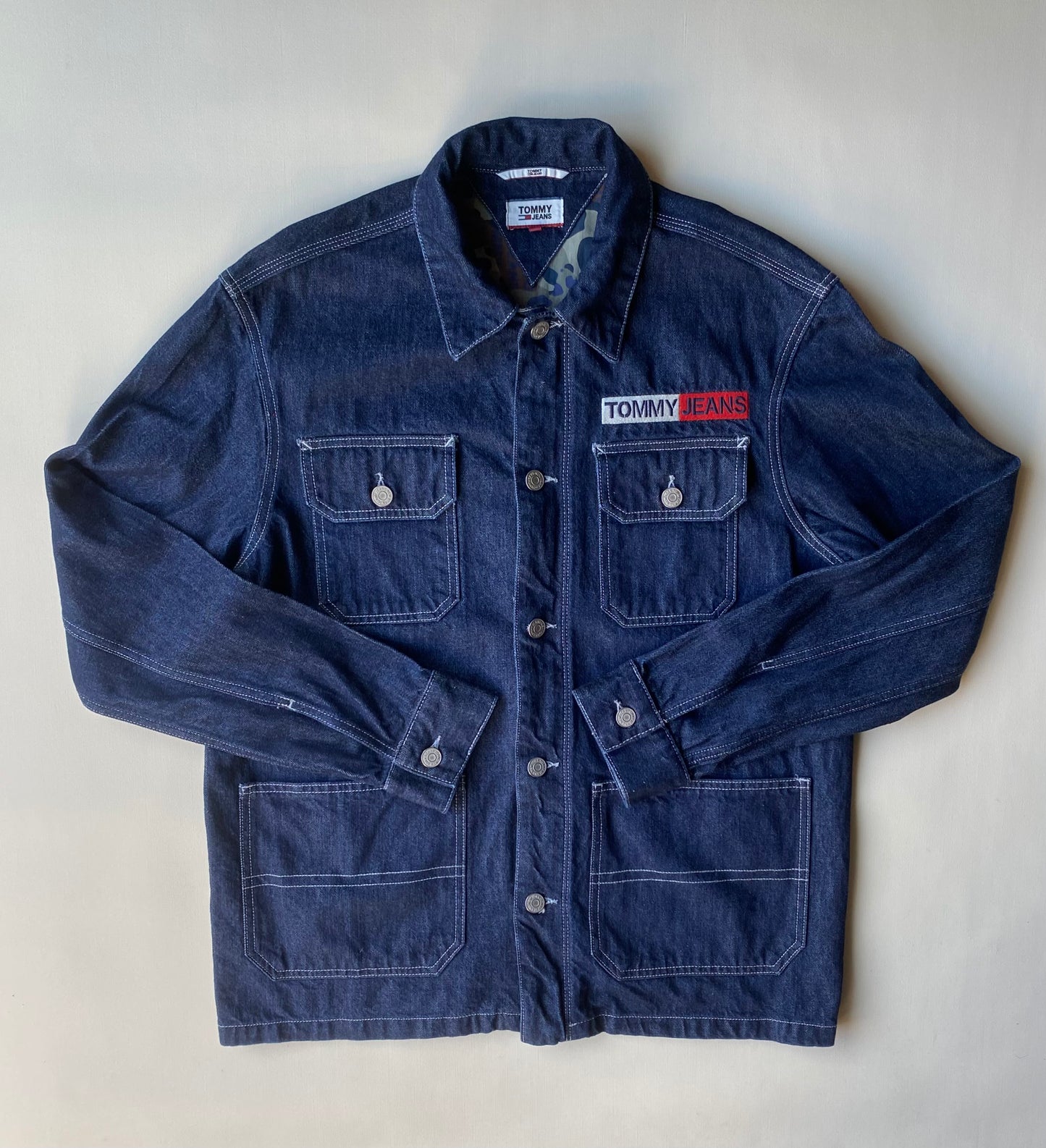 Veste jean Tommy Hilfiger, bleu marine, S oversize